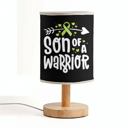 Son Of A Warrior Lymphoma Cancer Awareness Family Fabric Lamps