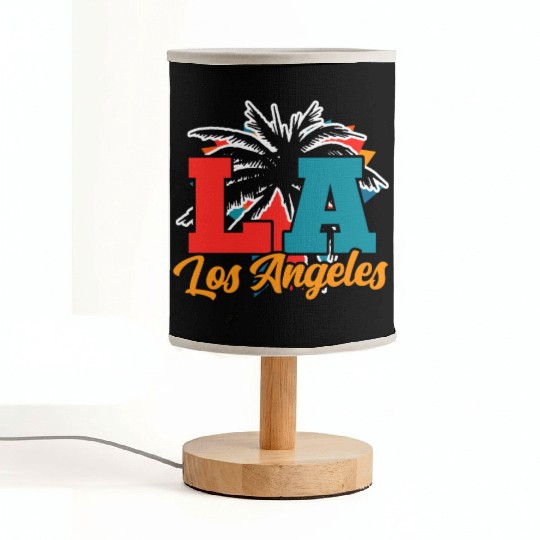 Los Angeles LA California Gift Fabric Lamps