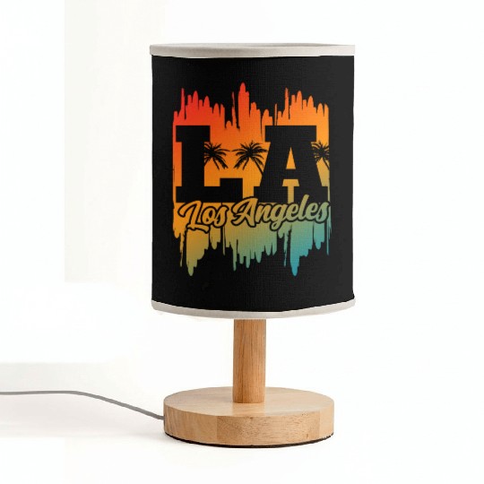Los Angeles LA California Gift Fabric Lamps