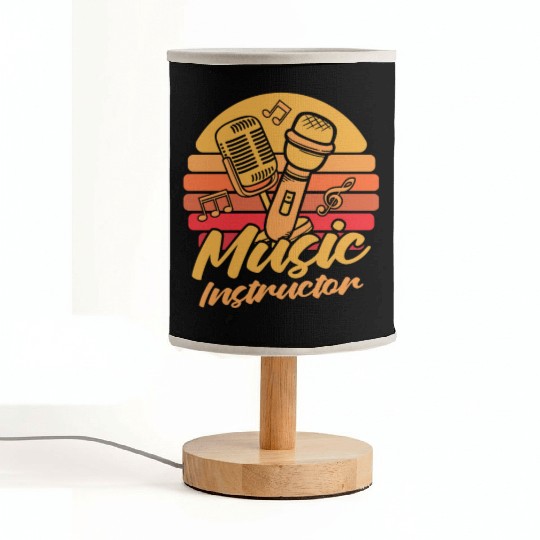 Music Teacher Microphone Fabric Lamps