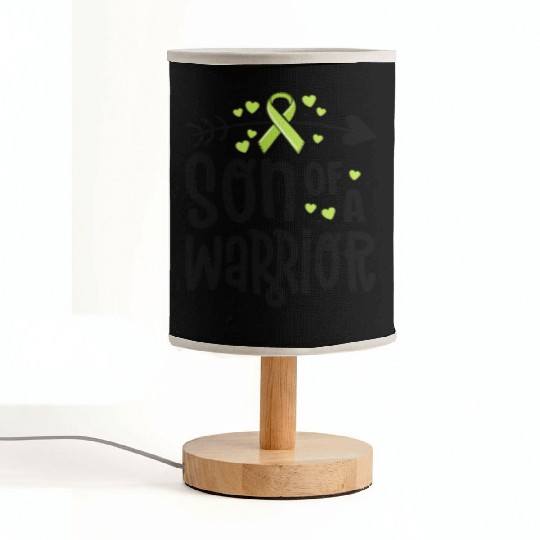 Son Of A Warrior Lymphoma Cancer Awareness Family Fabric Lamps