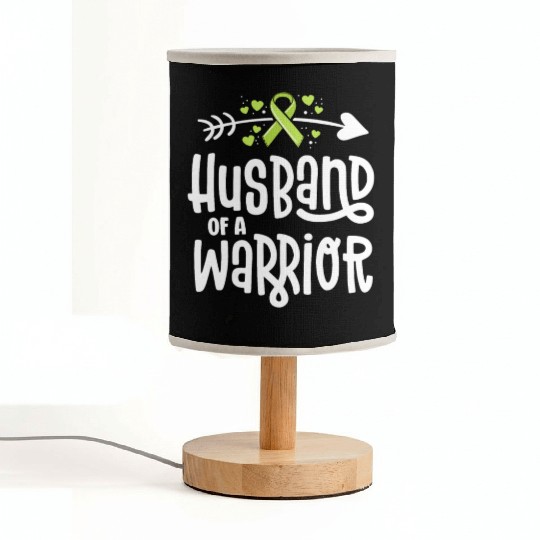 Husband Of A Warrior Lymphoma Cancer Awareness Fabric Lamps