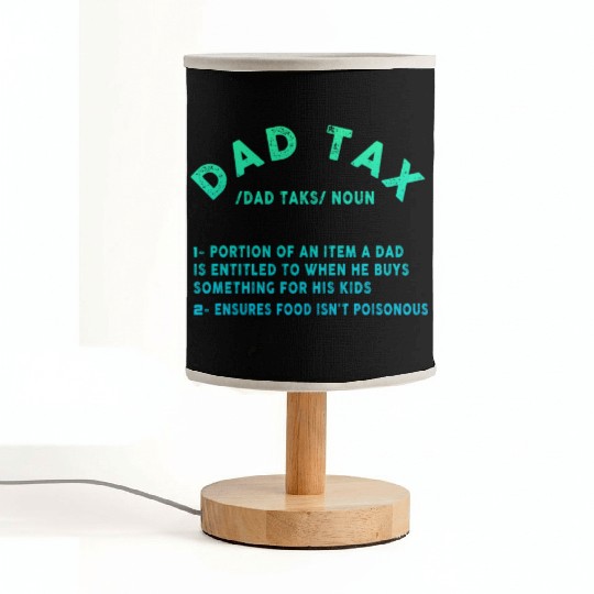 Vintage Dad Tax Definition Men Funny Father's Day Fabric Lamps
