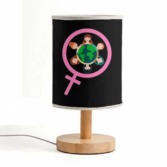 International Women's Day Embrace Equity Fabric Lamps