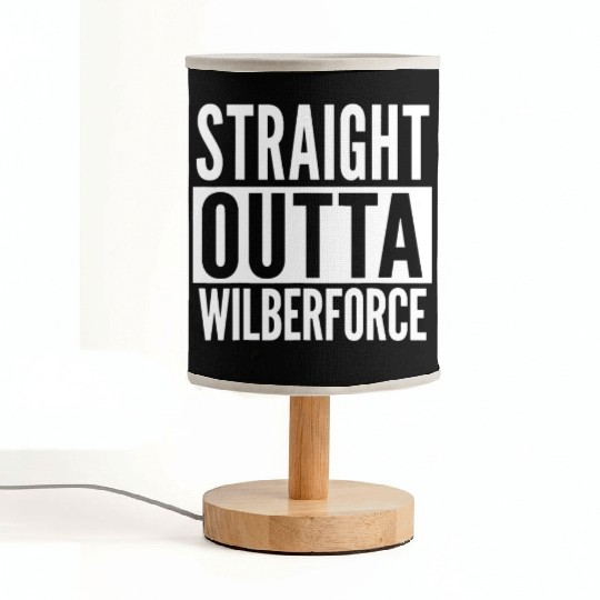 Wilberforce Straight Outta College University Alum Fabric Lamps
