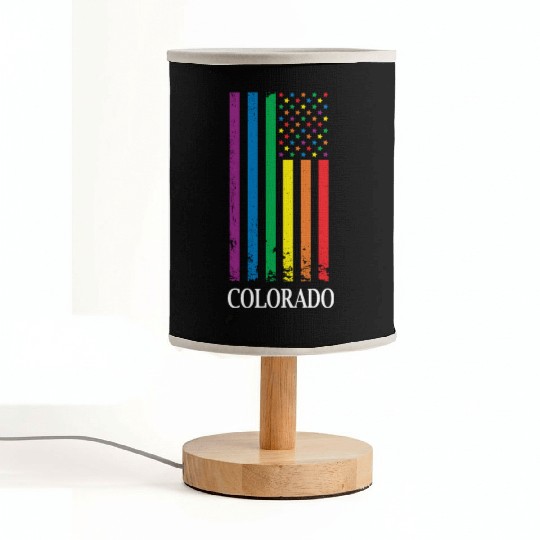 Colorado Pride Month Pride Flag LGBT Community LGB Fabric Lamps