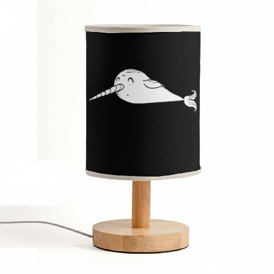 Procrastinating Narwhal Lover Aquatic Animals Fabric Lamps