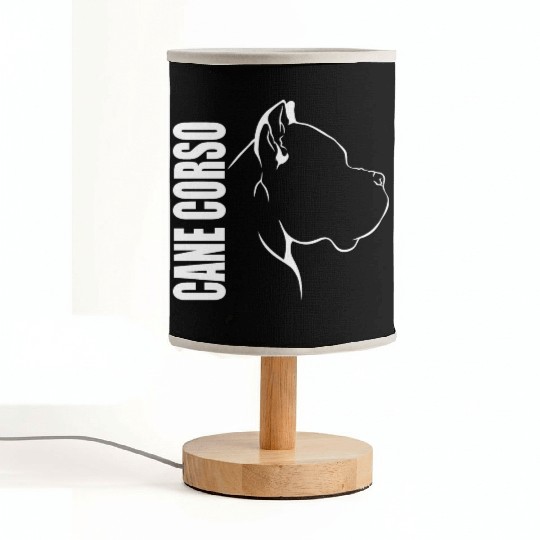 Proud Cane Corso Profile dog mom Fabric Lamps
