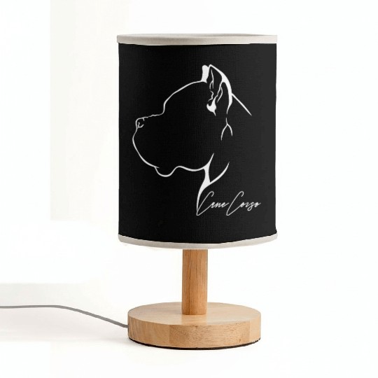 Proud Cane Corso Profile dog mom Fabric Lamps