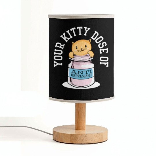 Antidepressant Kitten Medicine Cat Owner Fabric Lamps