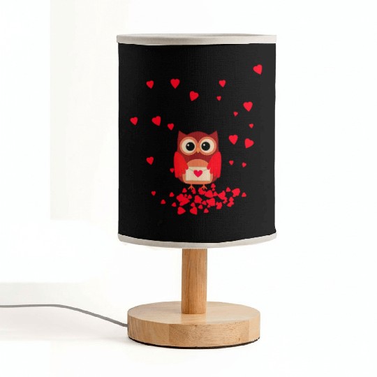 Cute Eagle Owl Bird Lover Girls Women Toddler Kids Fabric Lamps