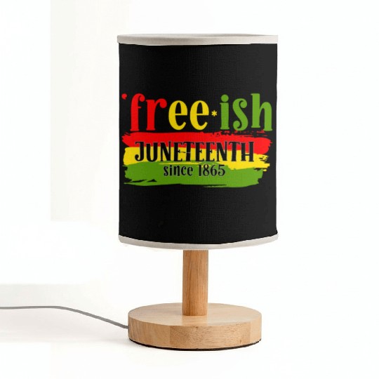 Juneteenth free since 1865 Black History US Africa Fabric Lamps