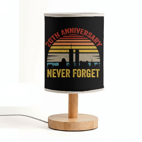 Never Forget 9 11 20th Anniversary Fabric Lamps