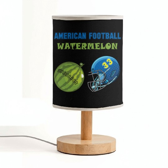 american football watermelon Fabric Lamps
