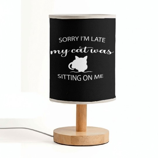 Cute Cat Lover Cat Mam Funny Cat Mom Animal Lover Fabric Lamps