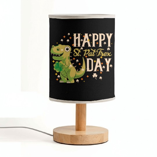 Irish Trex Dino St Patricks Day Kids Toddler Boys Fabric Lamps