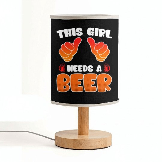 This girl needs a beer vacation Spring Break Fabric Lamps