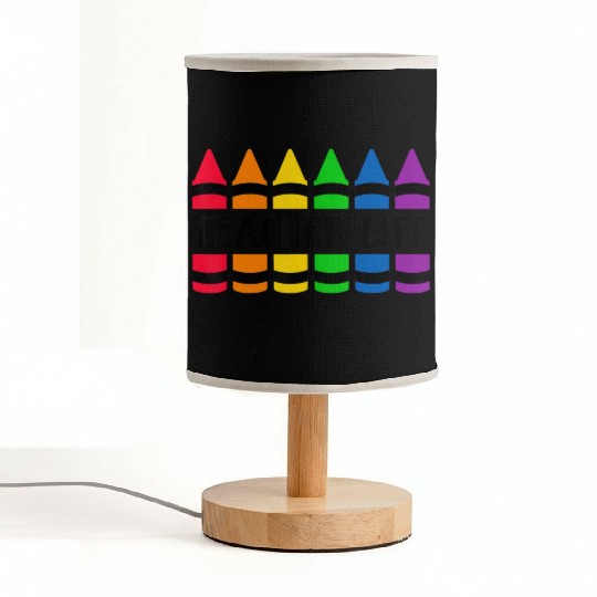 Teacher Life Crayon CRAY Teacher Fabric Lamps