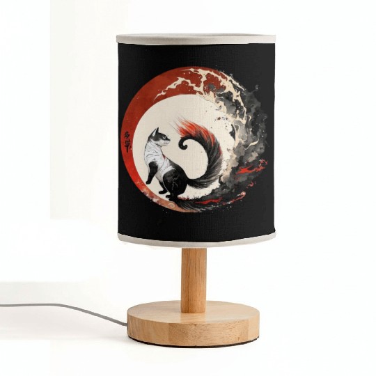 Japanese Style Cat Fabric Lamps