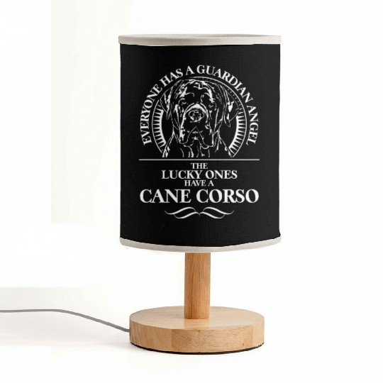 Proud Cane Corso Guardian Angel dog quote Fabric Lamps