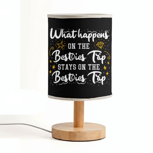 Besties Trip Vacation with Friends Spring Break Fabric Lamps