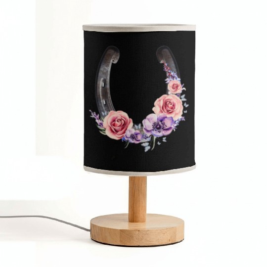 Lucky Floral Horseshoe Fabric Lamps