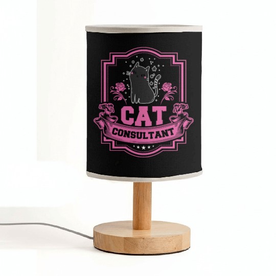 Cat Consultant Crazy Cat Lover Fabric Lamps