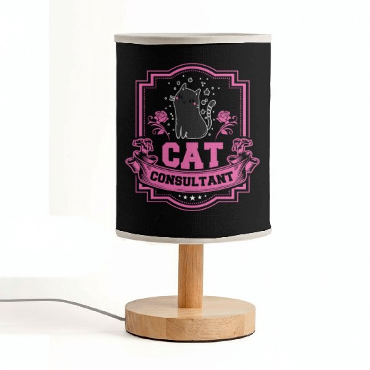 Cat Consultant Crazy Cat Lover Fabric Lamps