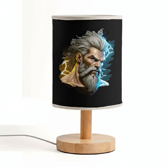 The sticker could feature the silhouette of Zeus Fabric Lamps
