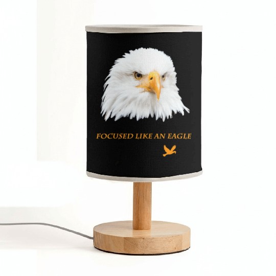 Bald Eagle Gift Idea Focussed like an Eagle Photo Fabric Lamps