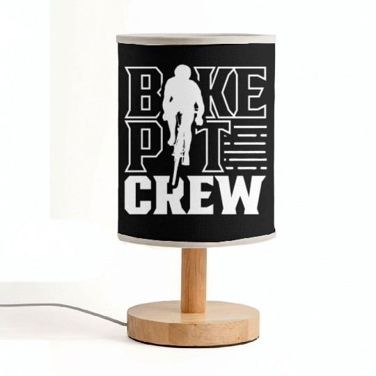 Bike Pit Crew Bicycle Mechanic Bike Race Racing Fabric Lamps
