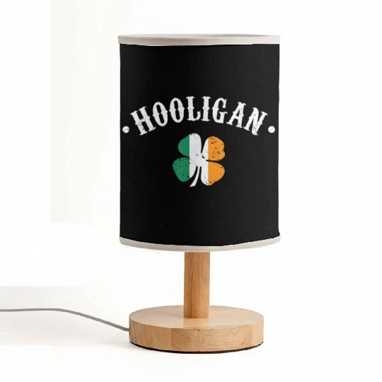 Hooligan St Patricks Day Irish Shamrock Flag Fabric Lamps
