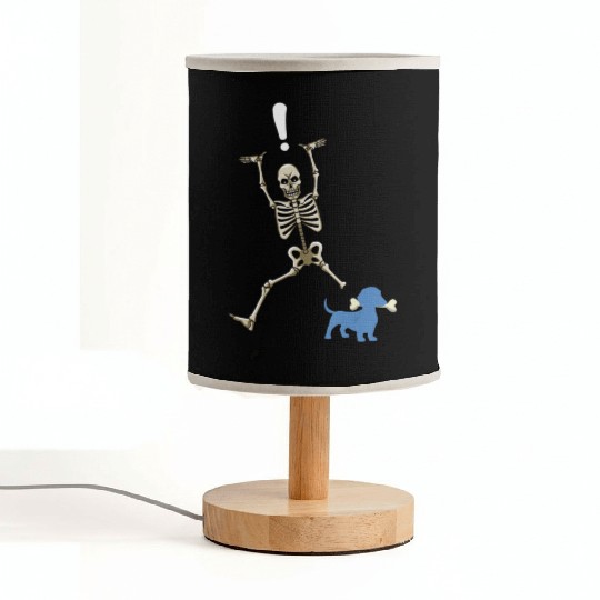 Wiener Dog Lover Dachshund Halloween Skeleton Fabric Lamps