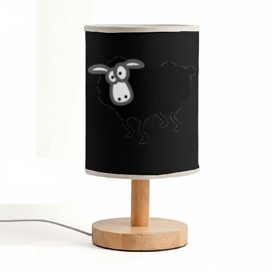 black sheep looking Fabric Lamps