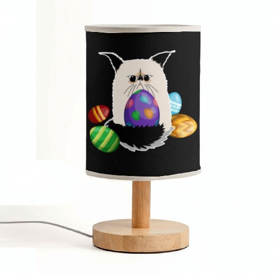 Grumpy Cat Easter Bunny Nope Spring Holiday Fabric Lamps