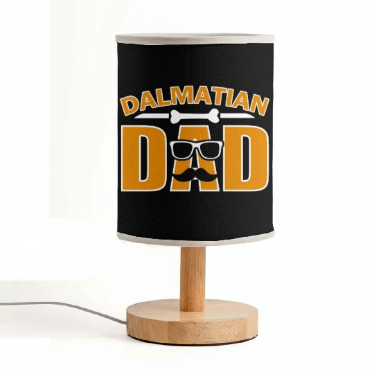 Dalmatian dad for dad dog lover Fabric Lamps