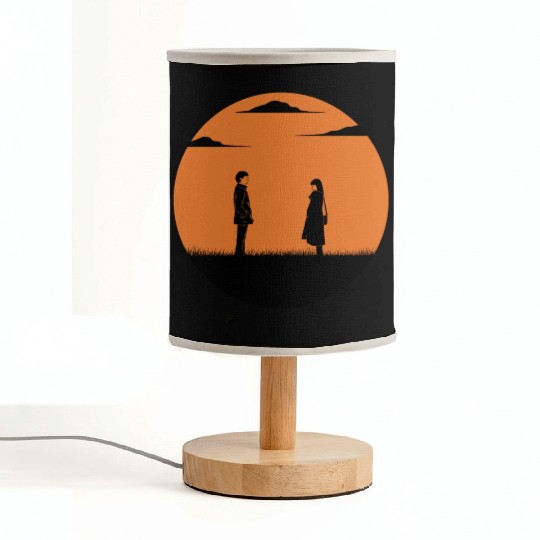 Love or parting in the full moon Fabric Lamps