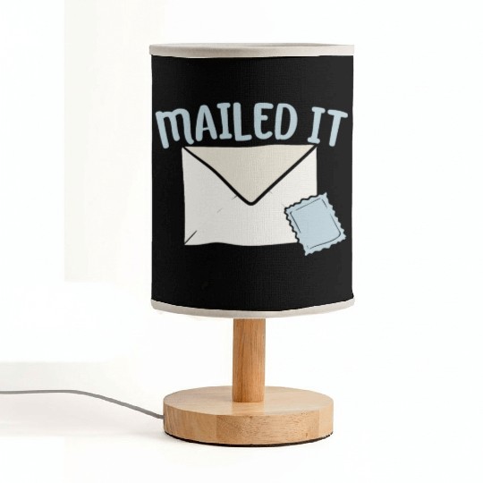 Mailed It Postal Worker Mailman Mail Escort Fabric Lamps