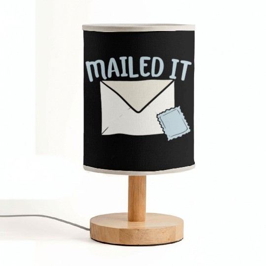 Mailed It Postal Worker Mailman Mail Escort Fabric Lamps