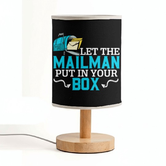 Postal Worker Mailman Delivery Mail Escort Fabric Lamps