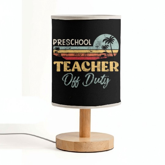 Preschool teacher off school vacation duty teacher Fabric Lamps