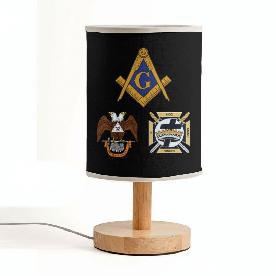 Mason Scottish Rite Knights Templar Fabric Lamps