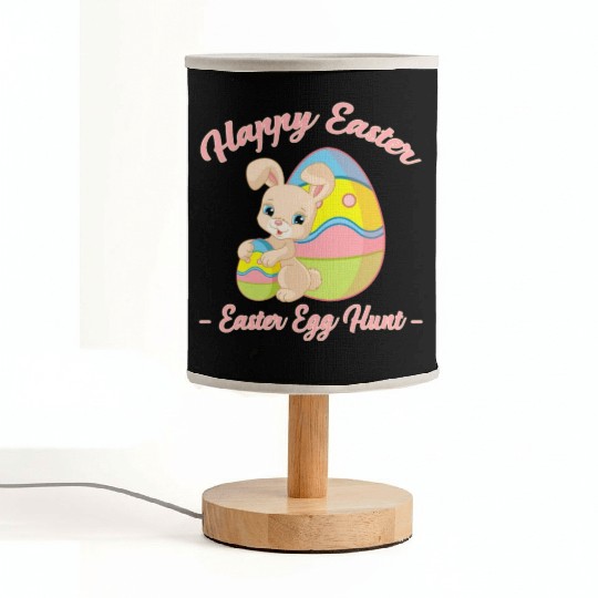 Happy Easter Egg Hunt Bunny Gift Fabric Lamps