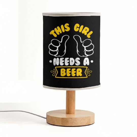 This girl needs a beer vacation Spring Break Fabric Lamps