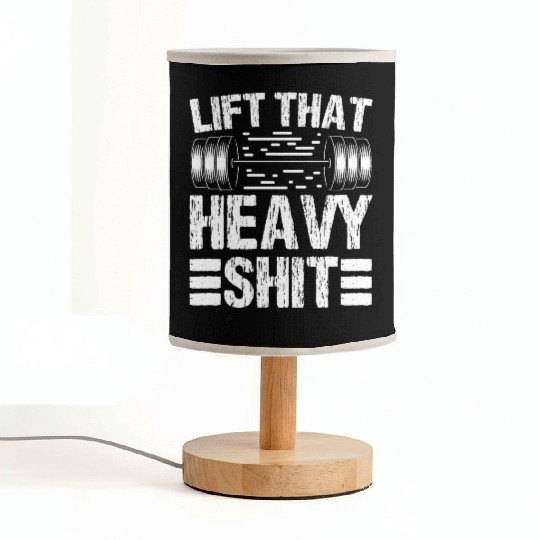 Strongman lift heavy shit gym fitness bodybuilding Fabric Lamps