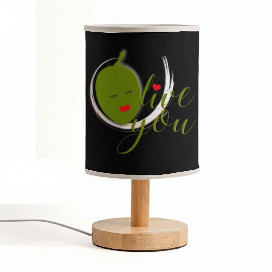 Olive you - I Love You Fabric Lamps