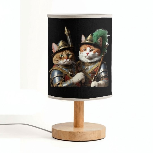 Conquistador Kitties Fabric Lamps