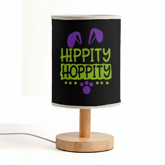 Cute Sunday School or Egg Hunt Hippity Hoppity Fabric Lamps