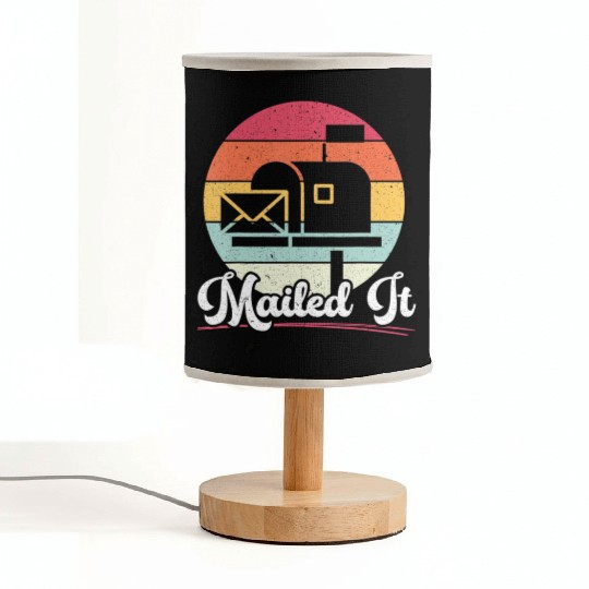 Mailed It Postal Worker Mailman Delivery Mail Esco Fabric Lamps