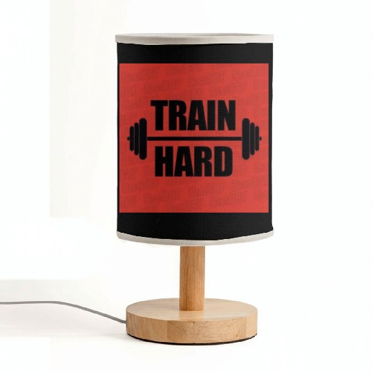 Train hard in the gym Fabric Lamps